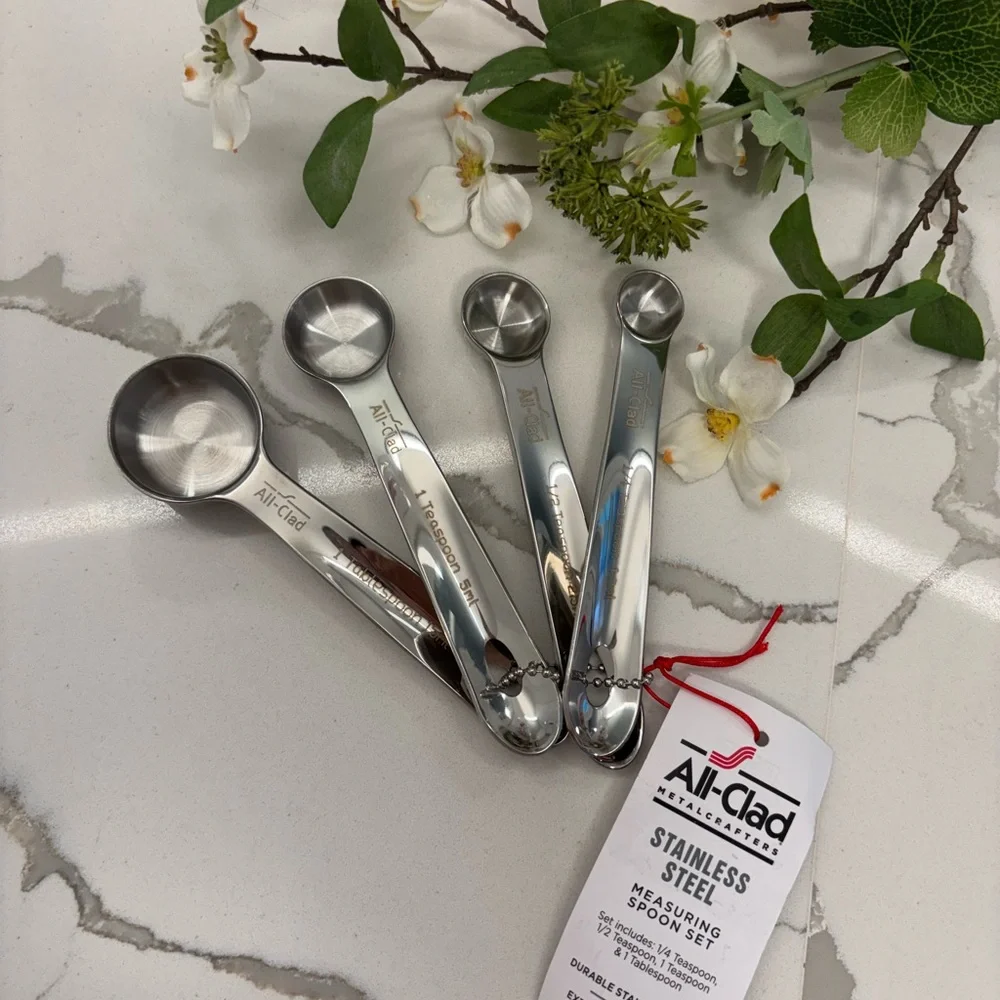 All-Clad Stainless Steel Measuring Spoon 4 Piece Set
